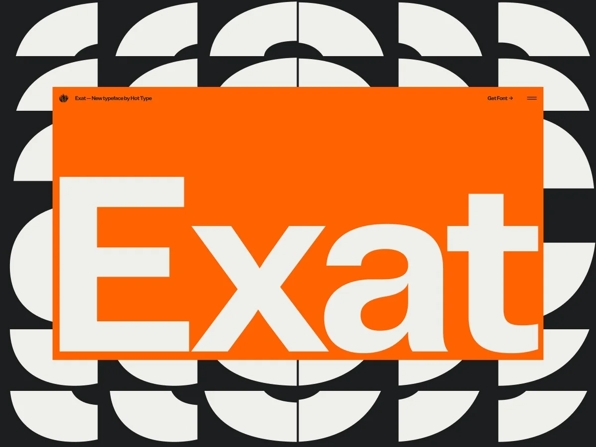 Exat Microsite: How One Typography Showcase Redefines the Limits of Creative Design